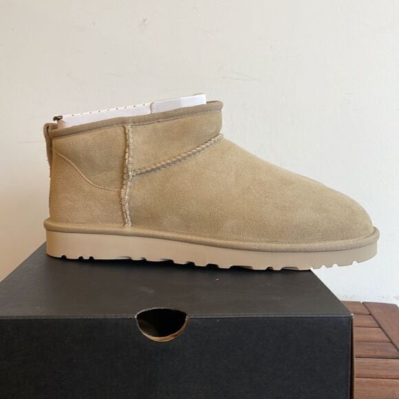 UGG Classic Ultra Mini Boots Mustard Seed Men Size 10 Women Size 11 - Picture 10 of 15